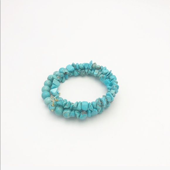 adorned by amie Jewelry - ARTISAN TURQUOISE GEMSTONE WRAP BRACELET